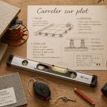 carreler sur plot outils et matériaux terrasse