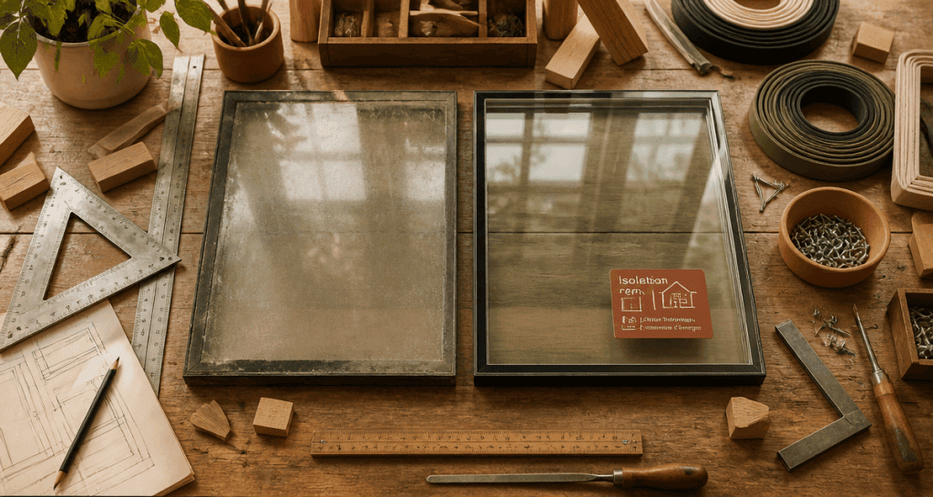 changer un double vitrage outils atelier