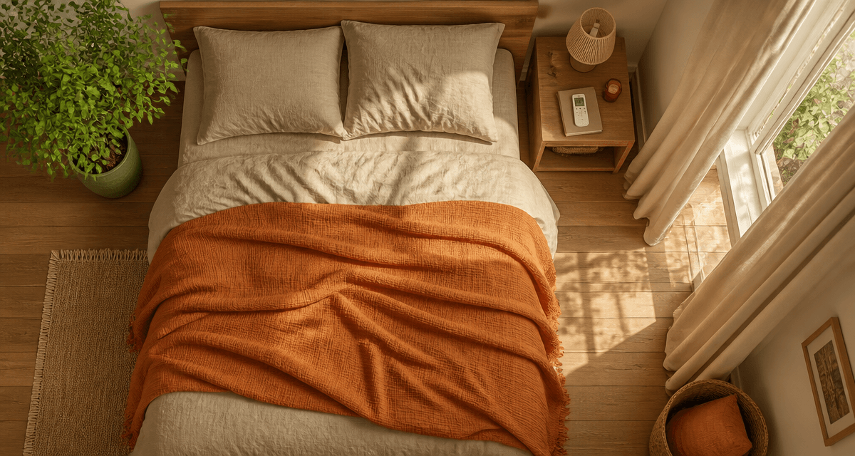 climatisation dans une chambre vue du dessus