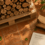 comment ranger du bois de chauffage sur palettes en extérieur