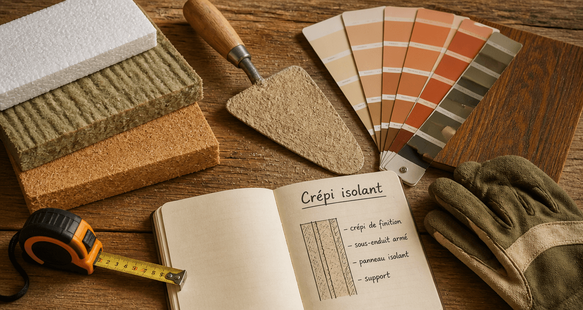crepi isolant echantillons outils nuancier
