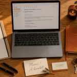 exemple mail après visite appartement sur bureau