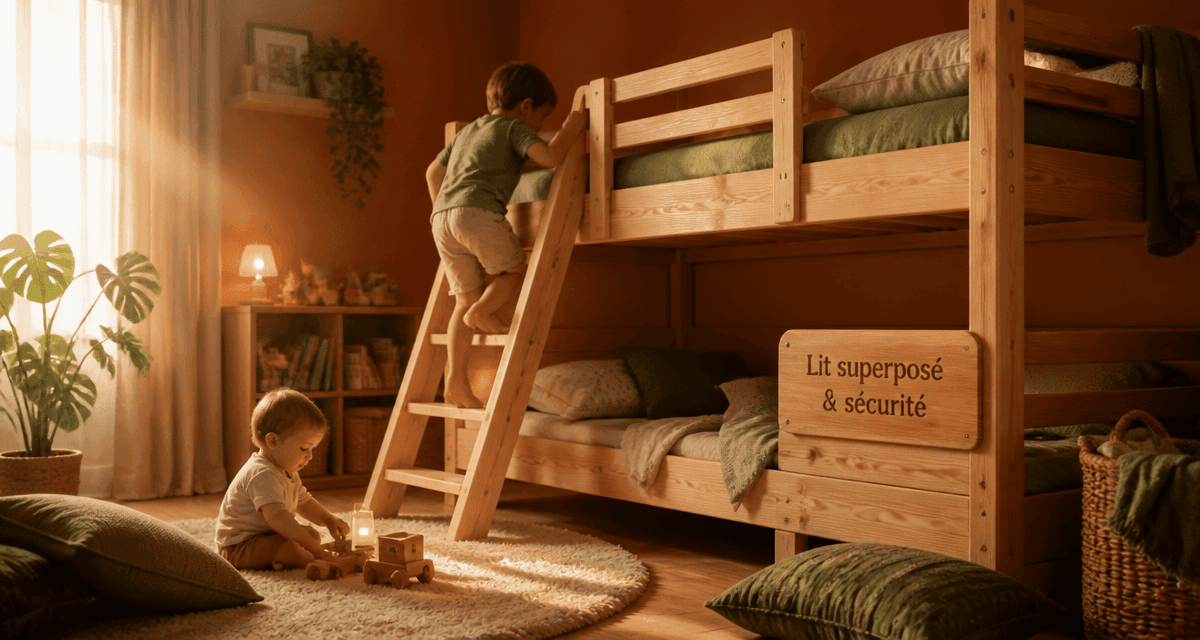 lit superposé age sécurité enfants