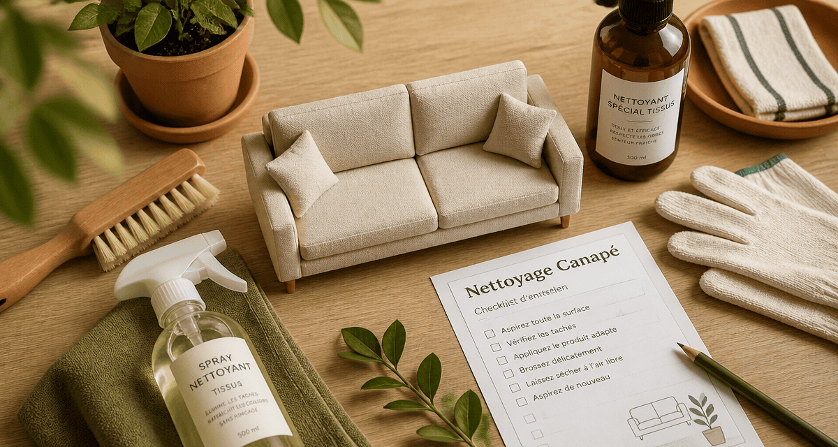 nettoyage canape prix accessoires et checklist