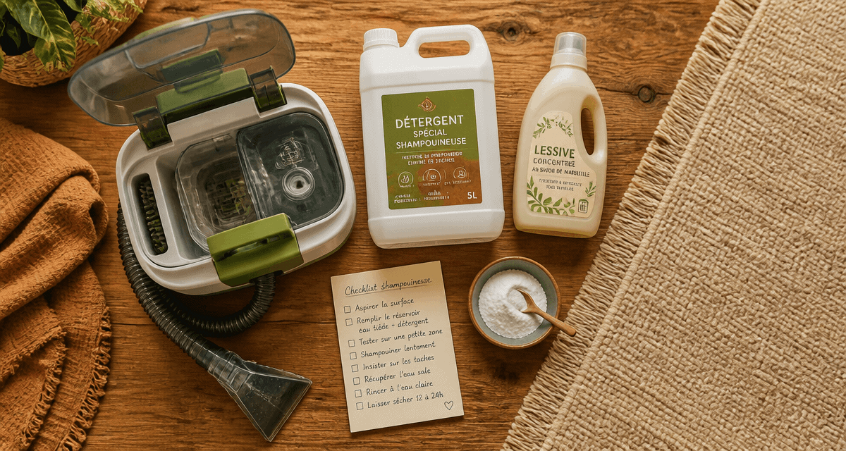 peut on mettre lessive dans shampouineuse shampouineuse ouverte et produits