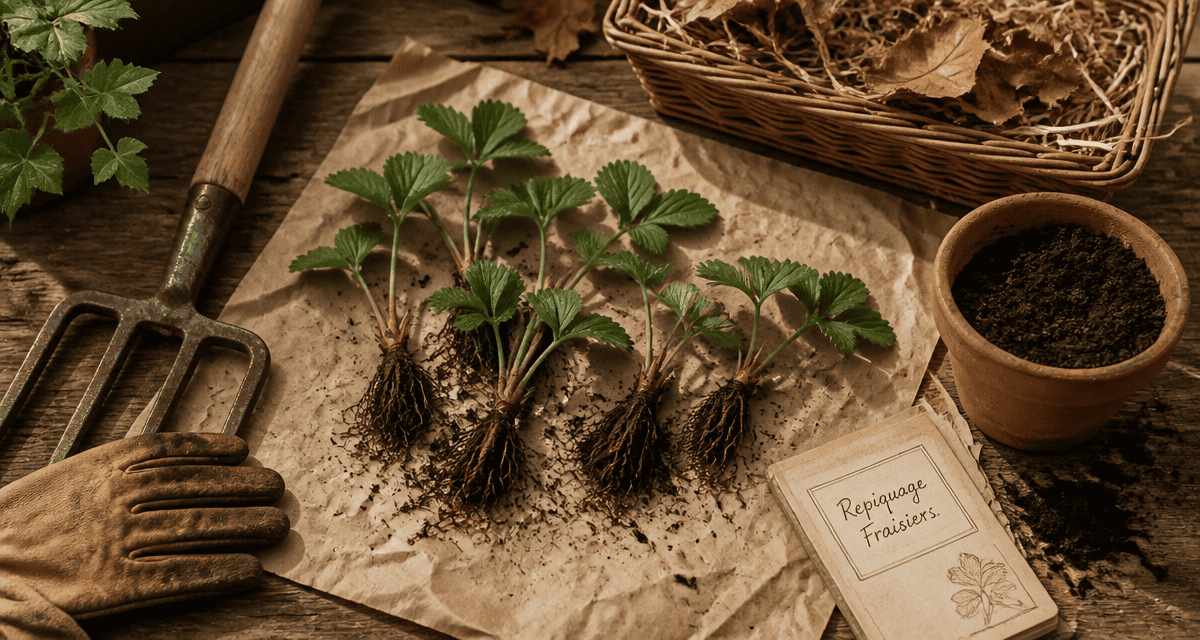 quand repiquer des fraisiers jeunes plants racines nues