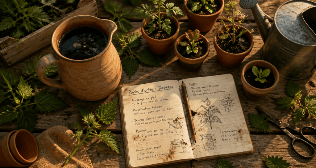 que peut on arroser avec du purin d'ortie sur semis et plantes
