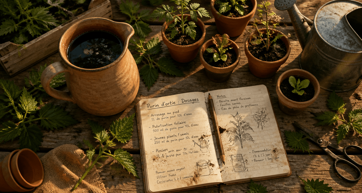 que peut on arroser avec du purin d'ortie sur semis et plantes