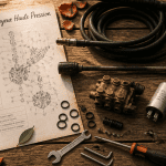 réparation nettoyeur haute pression avec outils et pièces