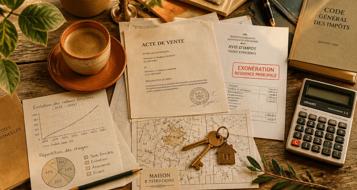 taxe vente residence principale table documents fiscaux