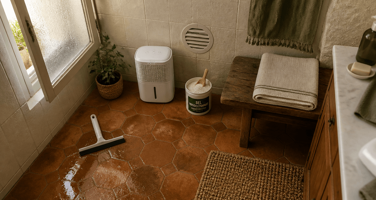 ventiler une salle de bain sans vmc avec fenêtre, déshumidificateur et aération
