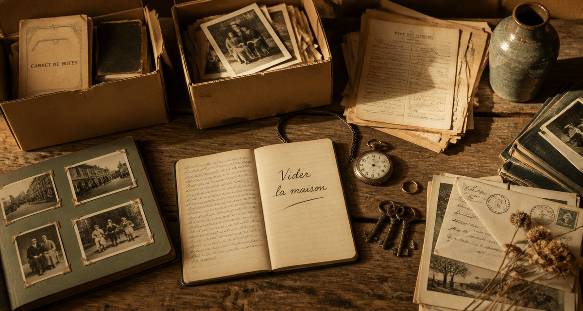 Vider maison après décès cartons et souvenirs