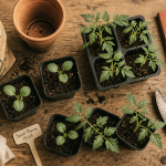 À combien de feuilles repiquer les tomates, jeunes plants et outils