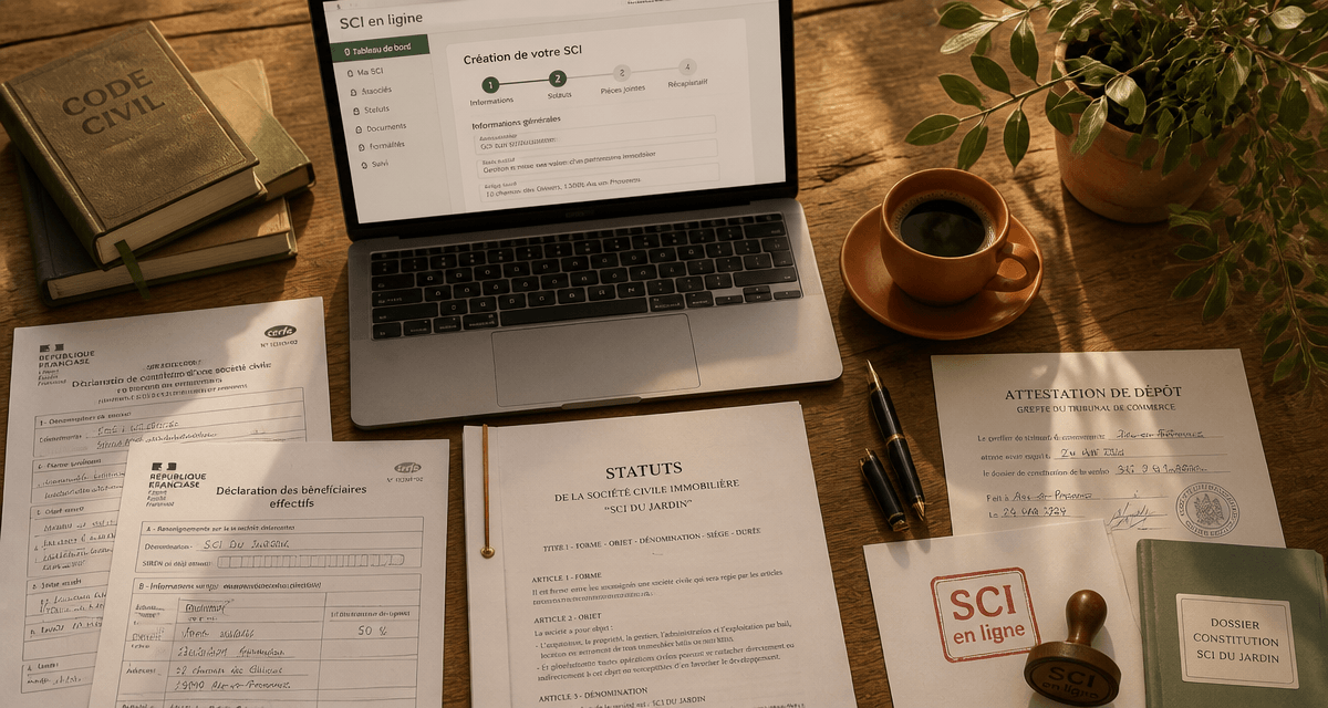 création sci en ligne bureau et documents juridiques