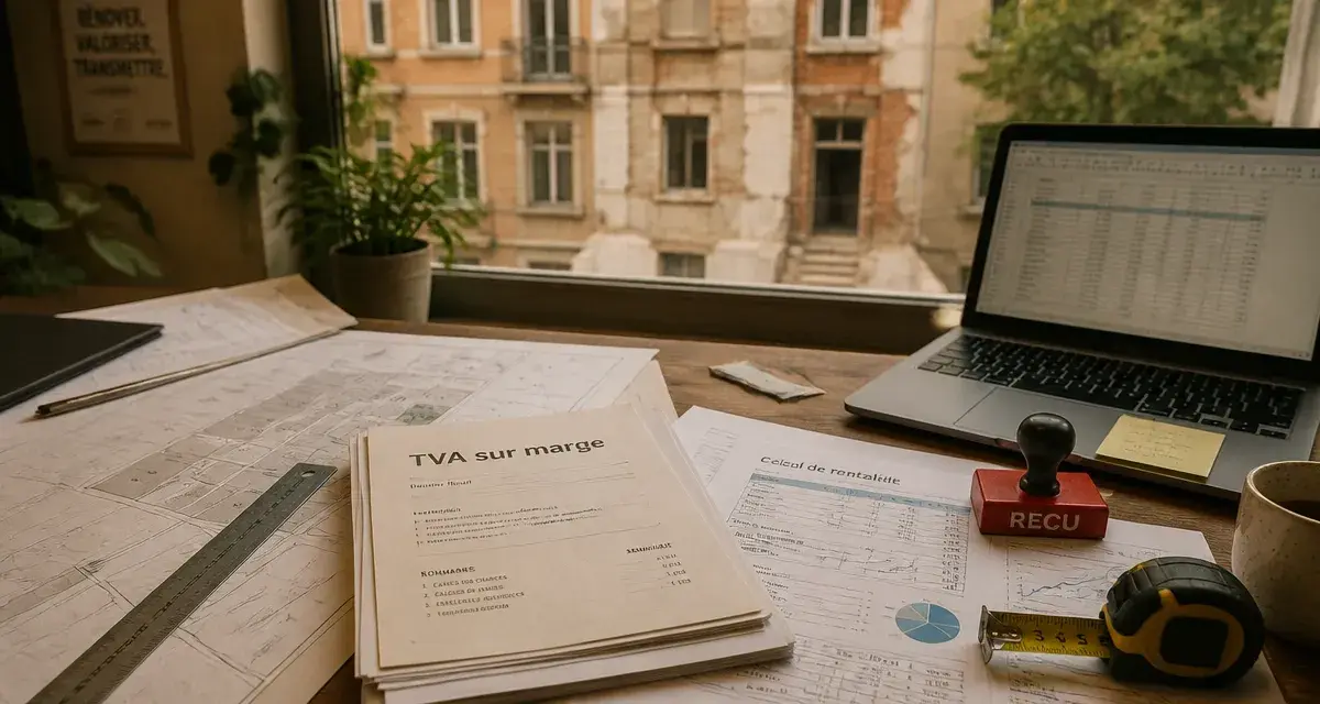 Devenir marchand de bien : TVA sur marge et calculs rentabilité pour première opération