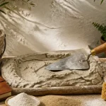 Enduit à la chaux aérienne sur mur intérieur sain et durable