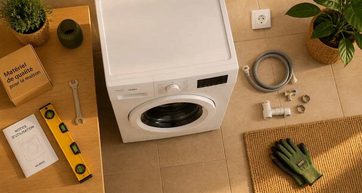 installer machine à laver outils et raccords plomberie