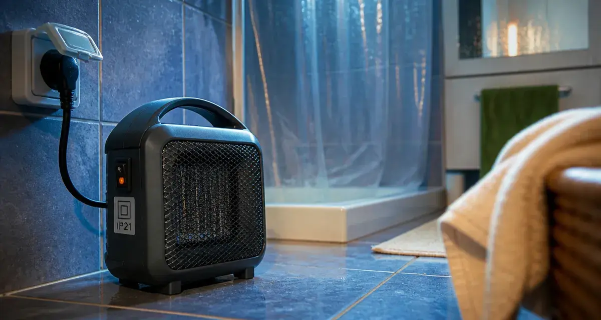 Meilleur radiateur soufflant salle de bain avec sécurité IP21 et classe II