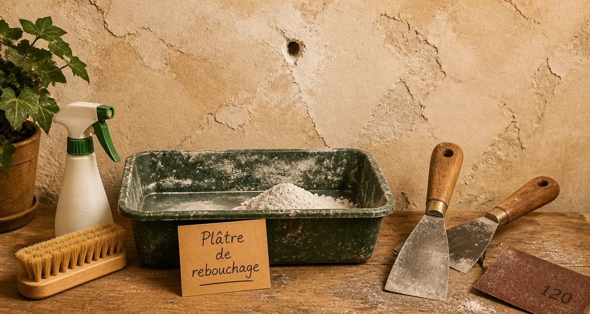 platre pour reboucher : pâte ou poudre prête à l’emploi pour reboucher un mur