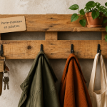 porte manteau palettes mural en bois recyclé