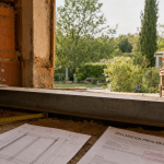 Agrandir fenetre : linteau et autorisation, chantier de fenêtre en brique