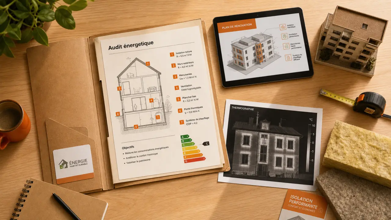 Audit energetique copropriété : prix par lot et DPE collectif, travaux à voter