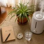 Comment humidifier une chambre : hygromètre 40–60% et humidificateur d’air