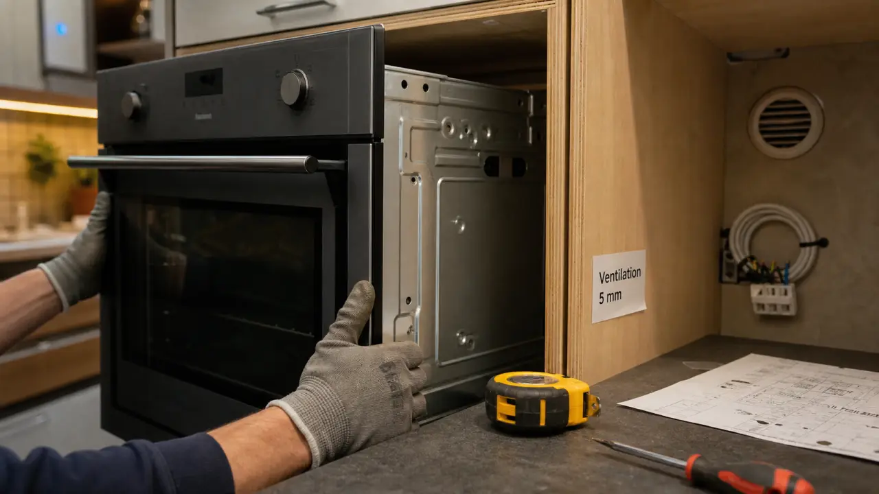 Installer un four encastrable : 20A 30mA et ventilation