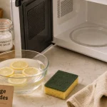 Nettoyage micro onde avec vapeur citron et vinaigre