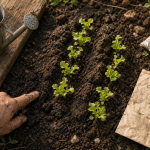 Quand planter des salades : jeunes plants en terre