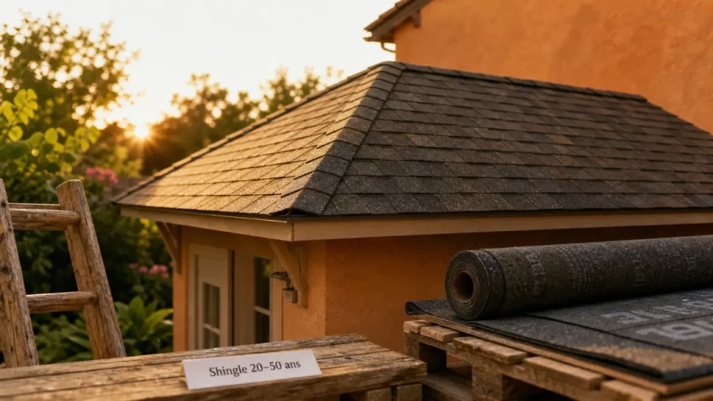 Toiture en shingle durée de vie : 20 à 50 ans