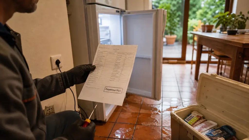 Dépanneur frigo : 3 vérifications avant l’appel, puis tarifs, garantie et remplacement