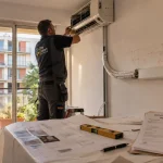 Installation climatisation appartement avec technicien et accord de copropriété