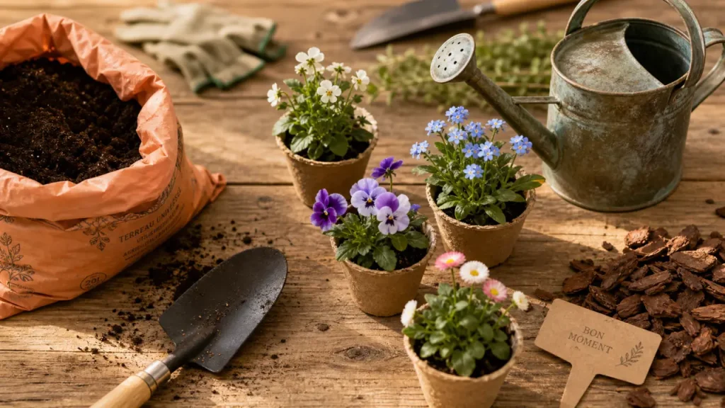 Dernières gelées, vivaces et paillage : le bon calendrier pour planter des fleurs