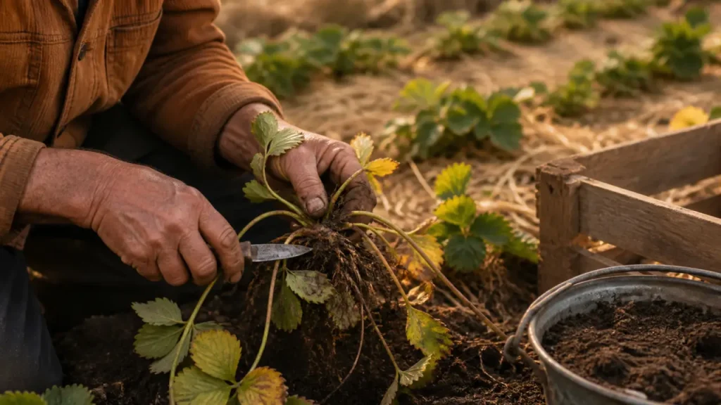Vieux fraisiers : les bons gestes pour les multiplier, les composter ou les remplacer