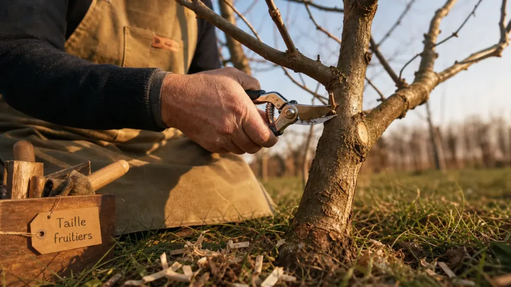 Tailler les arbres fruitiers de fin novembre à fin mars : bourgeons, outils et erreurs à éviter