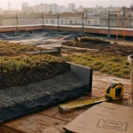 Toit végétalisé : inconvénient poids, fuites et entretien, chantier
