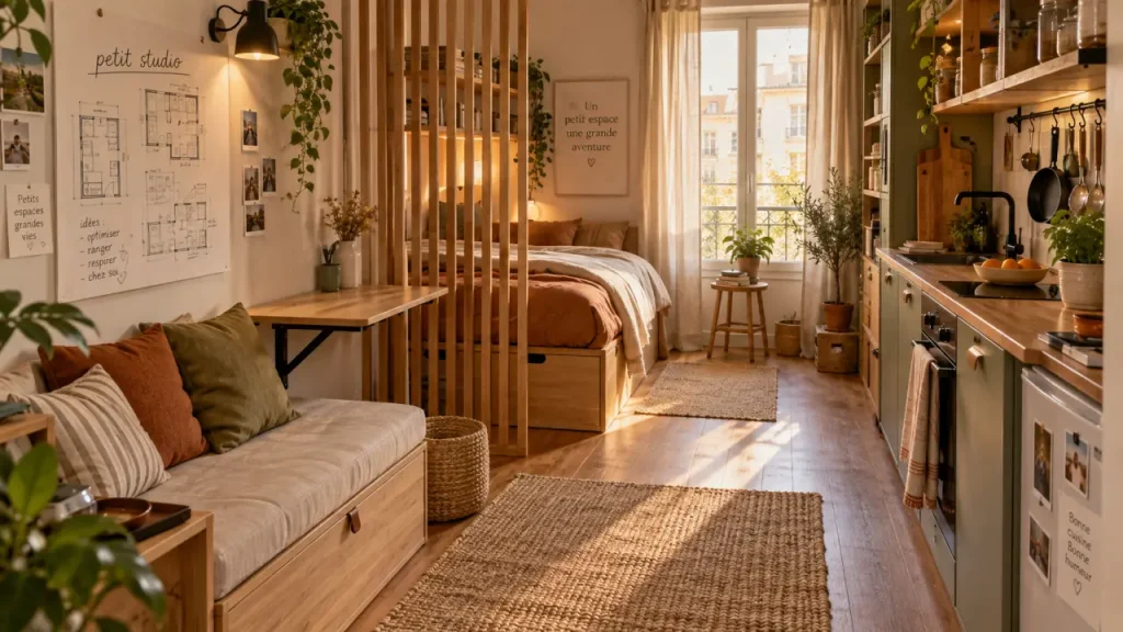 Aménagement d’un petit studio : l’erreur qui bloque la circulation et assombrit la pièce