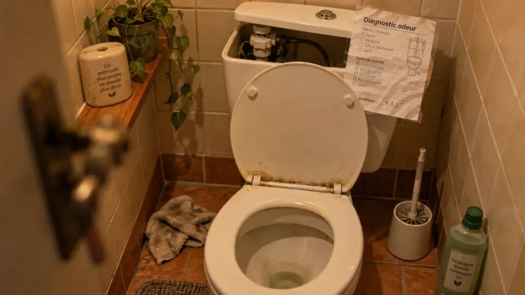 Odeur dans les toilettes : traitez la cause avant de la masquer