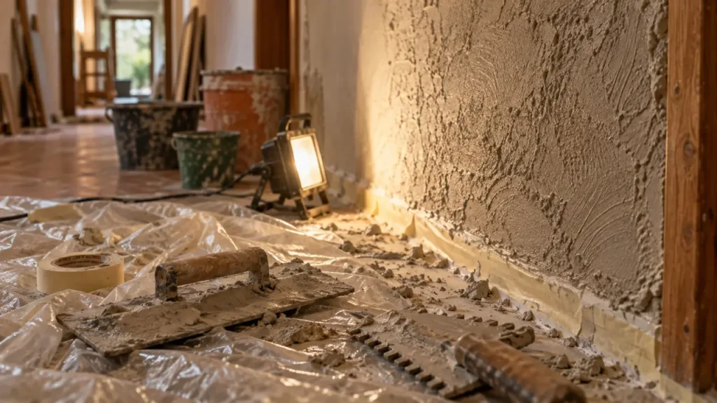 Crépi mural intérieur : masquer les défauts sans sacrifier la finition
