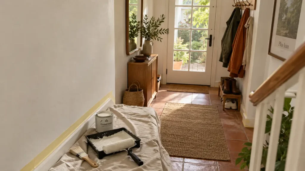 La bonne peinture pour une entrée de maison, selon la lumière et l’espace