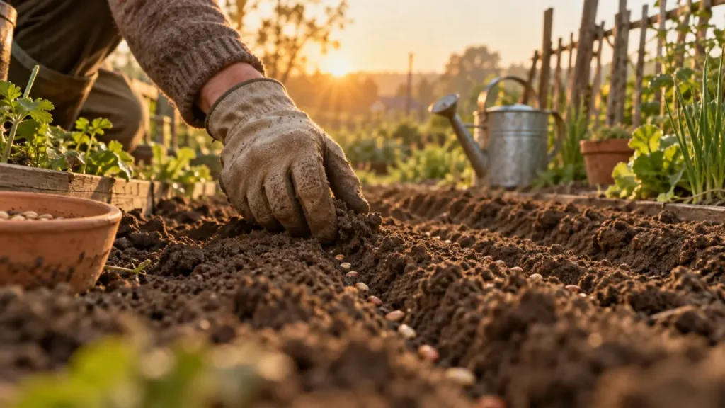 Semer les haricots verts tôt ou attendre ? Le froid décide de la levée